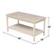 International Concepts Rectangle Portman Coffee Table, 36 W, 18 L, 18 in H, Wood, Unfinished OT-44 - alternate 4